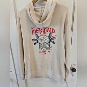 Chicka-d Cream Mermaid Club sweatshirt, size Large